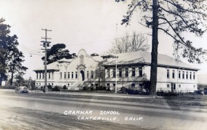 Grammar School, Centerville, California, old photo postcard